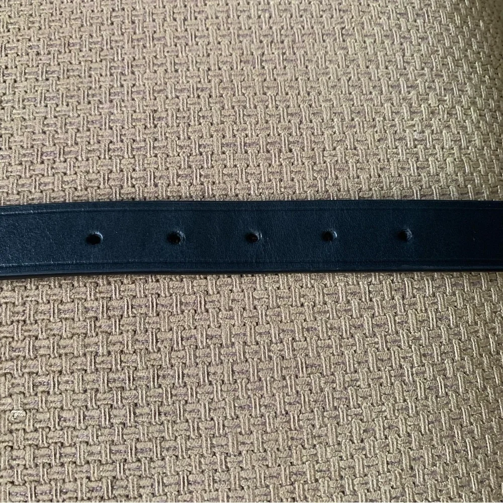 Top Paw Bone Studded Black Leather Dog Collar Sz Large 17-21”
